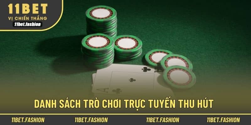 Danh sách trò chơi trực tuyến thu hút